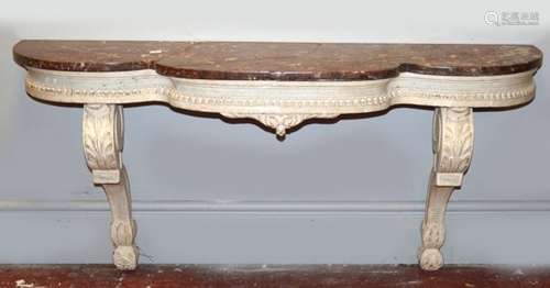 EDWARDIAN WALL MOUNTED CONSOLE TABLE