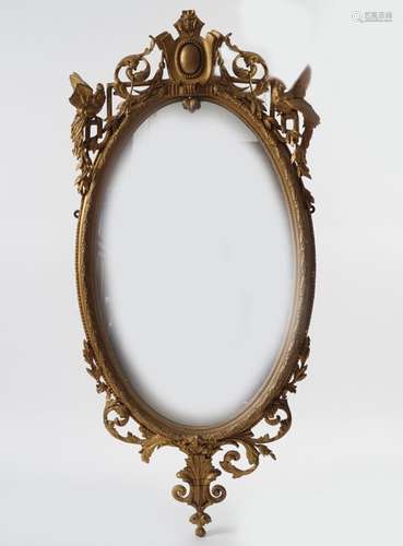 GEORGE III PERIOD GILTWOOD FRAMED PIER MIRROR