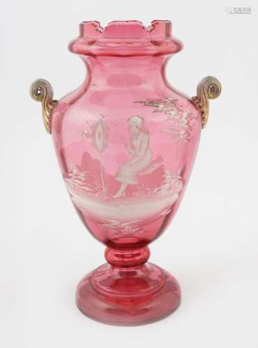 MARY GREGORY GLASS VASE
