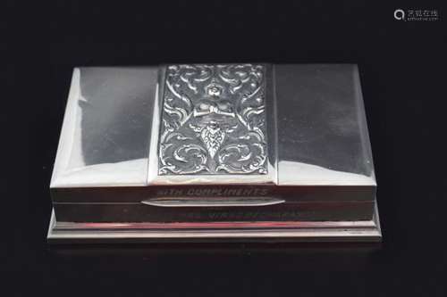 INDIAN STERLING SILVER CIGARETTE CASE