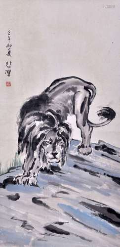 徐悲鴻 醒獅圖