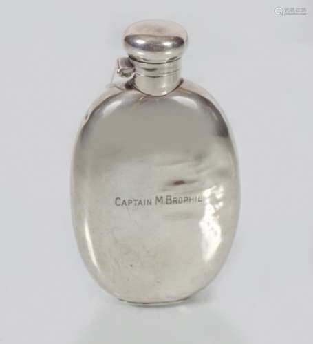 STERLING SILVER HIP FLASK