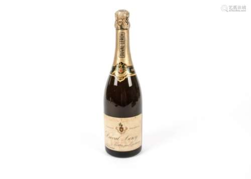 A bottle of Duval Leroy France Champagne c.1952, with original contents and seal fully in tact,