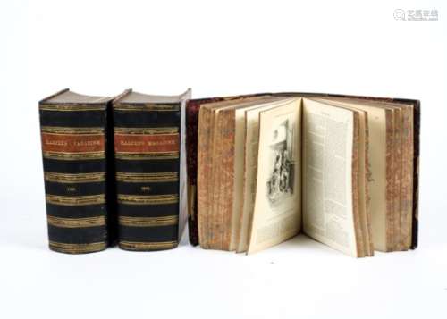 Harpers Magazines' over five bound volumes, c1883, c1885, c1887, c1888, including interesing