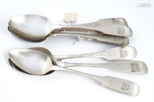 12 SILVER DESSERT SPOONS