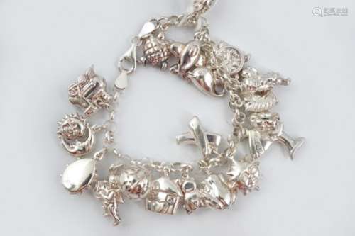 STERLING SILVER CHARM BRACLET