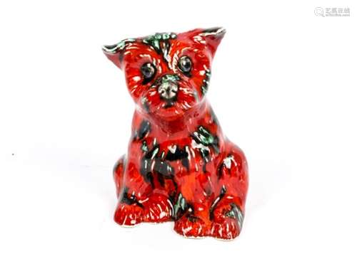 An Anita Harris ceramic Yorkshire Terrier, with a polychrome glaze, signature to the underside,