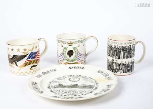 A collection of 20th Century Wedgwood Queensware, consisting of a 1979 Limited Edition 'The Alphabet