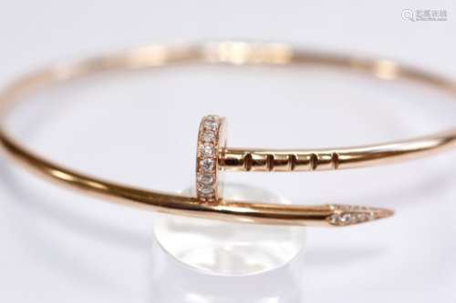 18CT ROSE GOLD CARTIER RING
