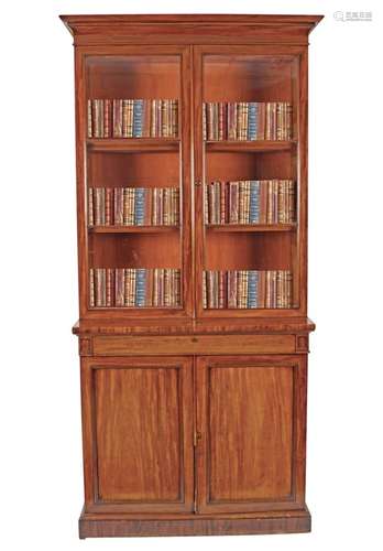 REGENCY PERIOD MAHOGANY BOOKCASE