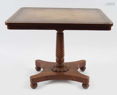 CORK REGENCY PERIOD MAHOGANY LIBRARY TABLE