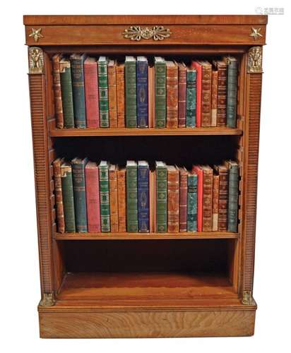 NAPOLEON III PERIOD MAHOGANY OPEN BOOKCASE