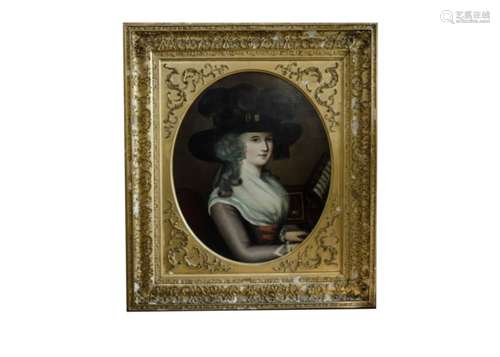 After George Romney (1765-1815) a portrait of Lady Mansfield, in a late 18th/early 19th Century