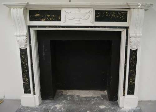 NEO-CLASSICAL MARBLE CHIMNEY PIECE