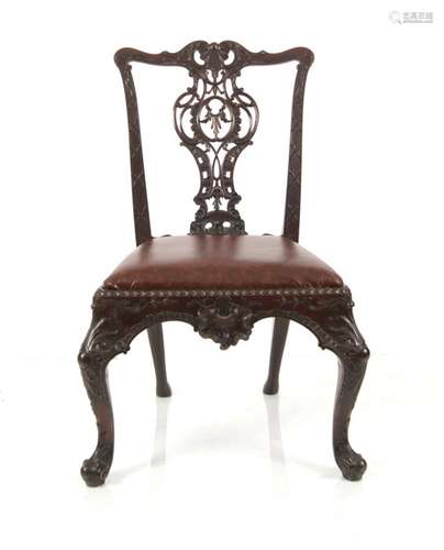 19TH-CENTURY CHIPPENDALE CHAIR