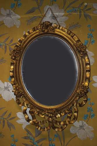 19TH-CENTURY GILT FRAMED MIRROR