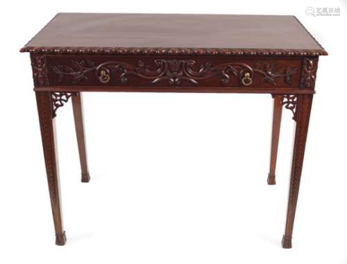 19TH-CENTURY MAHOGANY SIDE TABLE