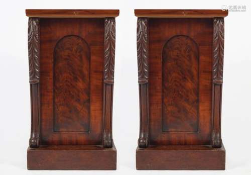 PAIR OF 19TH-CENTURY MAHOGANY PEDESTALS