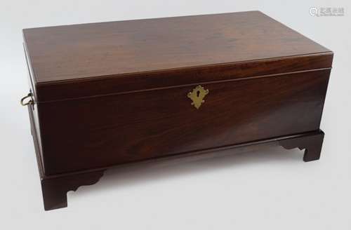 18TH-CENTURY MAHOGANY SILVER CHEST