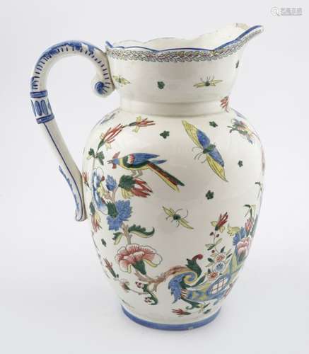 GIEN POTTERY POLYCHROME JUG