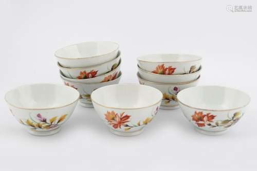 SET OF 10 CHINESE PORCELAIN BOWLS