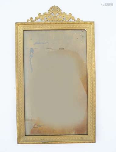 19TH-CENTURY GILT BRONZE PHOTO FRAME