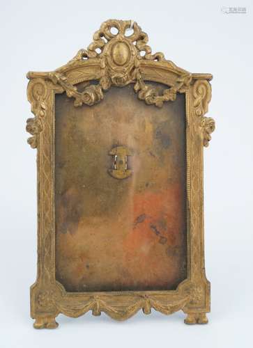 EDWARDIAN GILT BRONZE PHOTO FRAME