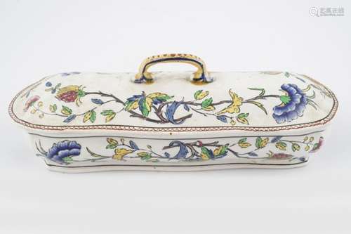 19TH-CENTURY FAIENCE TUREEN AND COVER