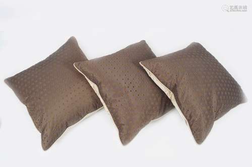 THREE VINTAGE SILK CUSHIONS