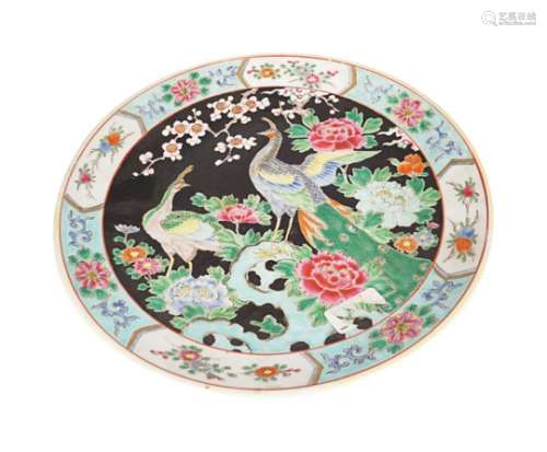 LARGE 19TH-CENTURY JAPANESE POLYCHROME CHARGER