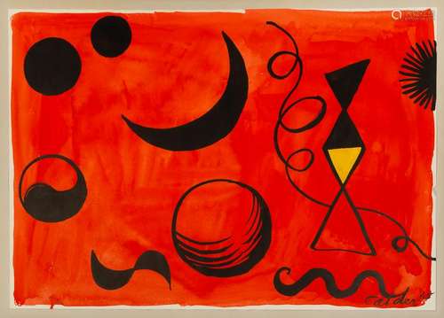 Alexander Calder (American, 1898-1976) On the Red Sky,