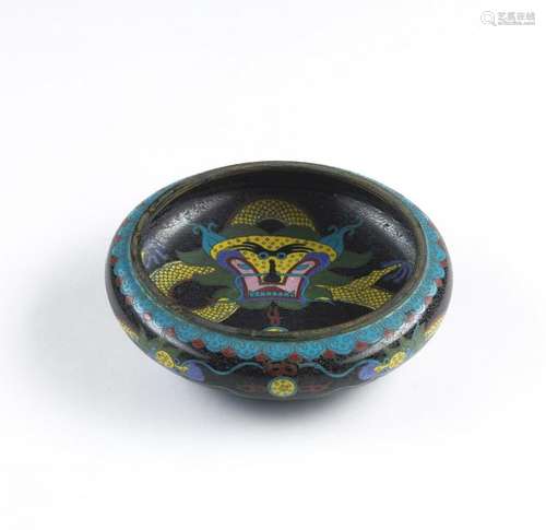 Arte Cinese  A cloisonnÃ¨ bowl decorated with dragon