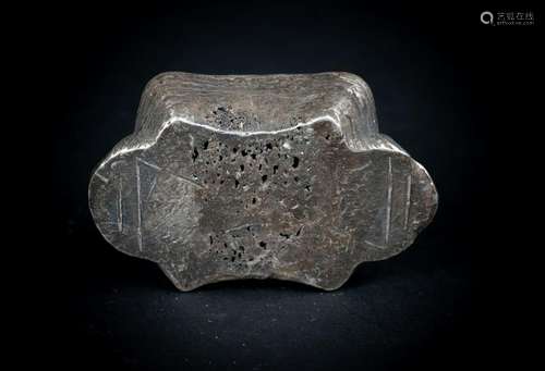 Arte Cinese  Tael Bank silver ingot coined in