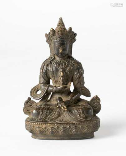 Arte Cinese  A bronze figure of VajrasattvaCina, 19th