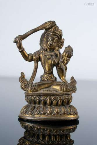 Arte Himalayana  A bronze figure of Manjusri Nepal,