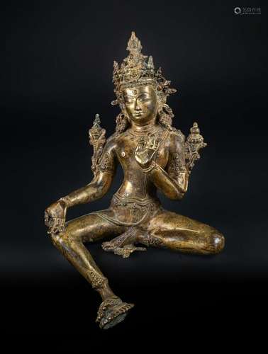 Arte Himalayana  A bronze figure of Maitreya Nepal,