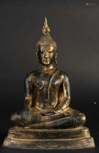 Arte Sud-Est Asiatico  A Sukhotai style gilt bronze