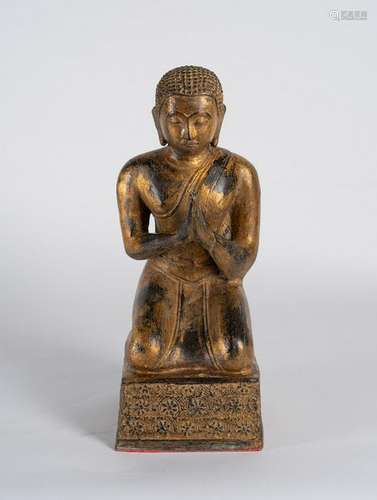 Arte Sud-Est Asiatico  A bronze lacquered figure of