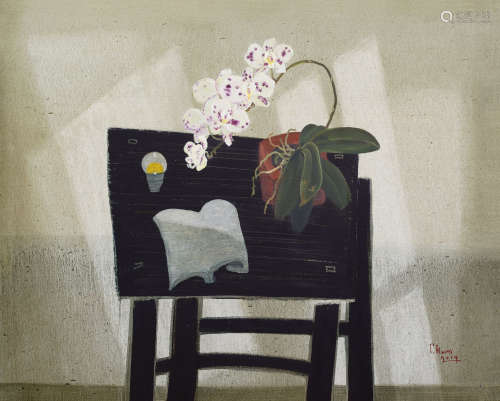 董小蕙（b.1962） 2014年作 静日—蝴蝶兰 油彩 画布