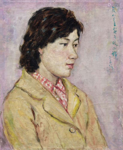 胡善馀（1909～1993） 1982年作 棉二厂的姑娘 油彩 画布