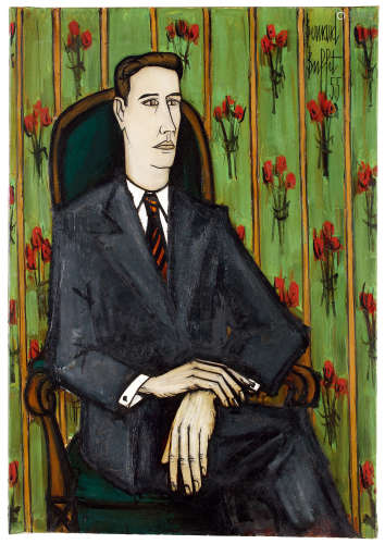 贝尔纳·布菲（1928～1999） 1995年作 艾尔韦·塞嘉先生肖像 油彩 画布
