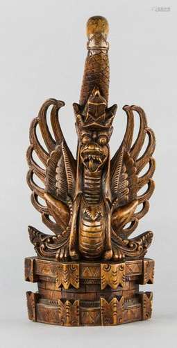 Chinese Hard Wood Dragon Carving