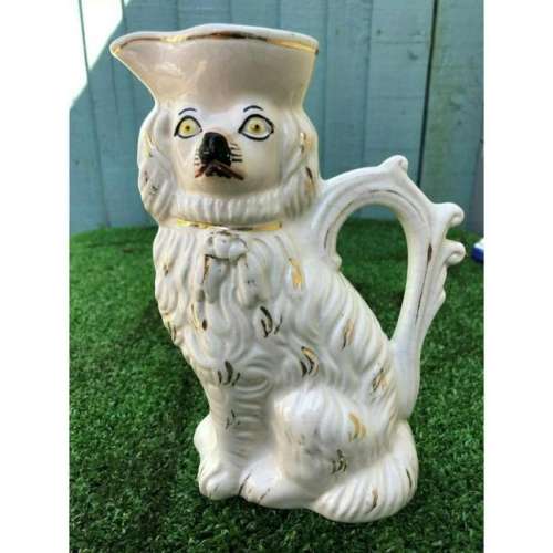 Mid 19thc English Staffordshire Spaniel Dog Porcelain