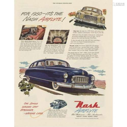 1950 Nash Airflyte Car Advertisement