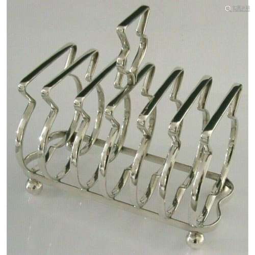 Edwardian Period Silver Plated Scottish Thistle Toast
