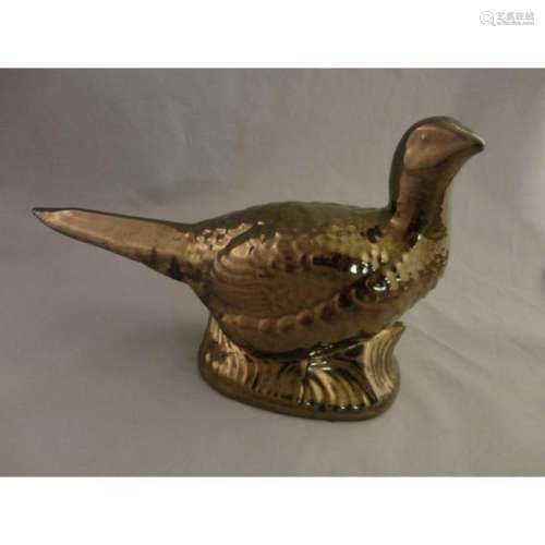 Mid Century Arners Lusterware Ceramic Pheasant Hunting