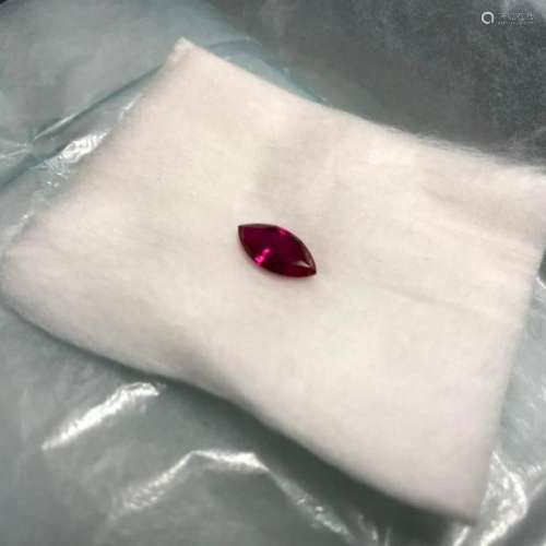 2.30ct BIANCO Burmese Red Marquise Ruby