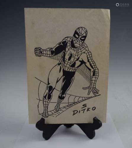Steve Ditko, Marker Drawing (Spiderman)