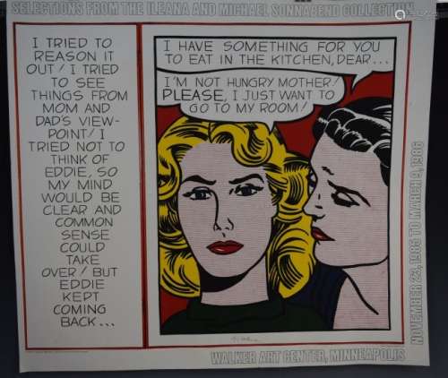 Roy Lichtenstein, Walker Art Center Poster (Signed)