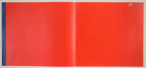 Barnett Newman, Red (Offset Lithograph in Colors)